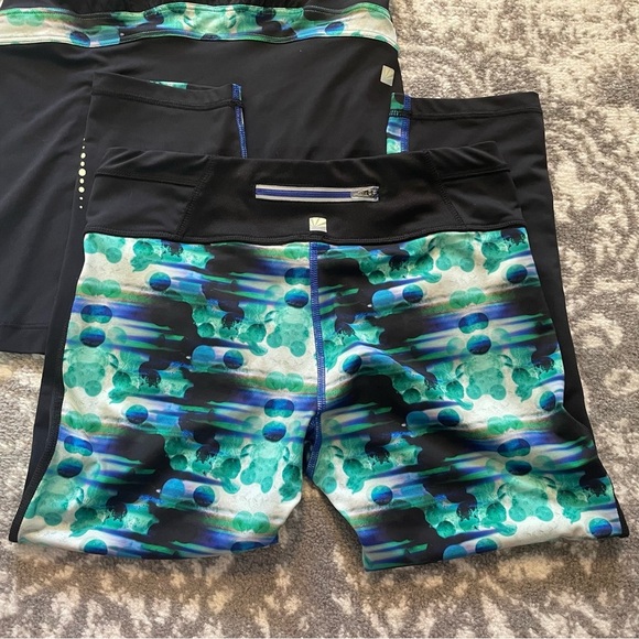 C&C California Black and Green Patterned Tank Top - Picture 4 of 5